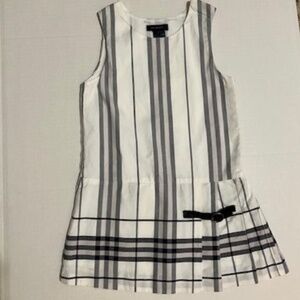 Burberry Toddler Girl Pinafore Dress Black and White